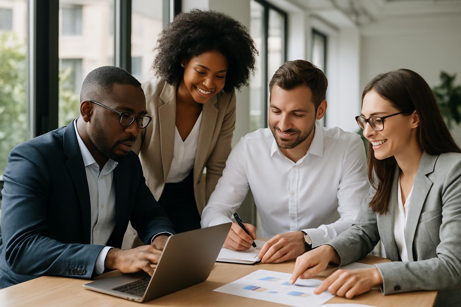 Projektbesprechung in der Industrie